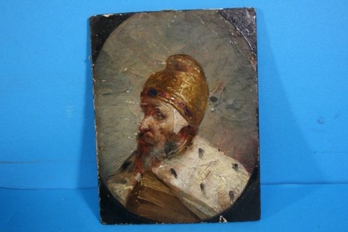 Gemälde Russischer Geistlicher 18-19 Jh. Miniatur1$_57.JPG